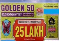 Mizoram Golden 50 Gold Monthly Lottery Result 24-04-2024