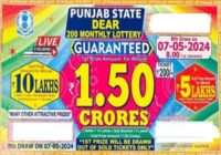 Punjab State Dear 200 Monthly Lottery Result 07-05-2024