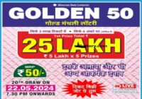 Mizoram Golden 50 Gold Monthly Lottery Result 22-05-2024