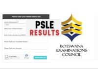 Botswana PSLE Results 2025-2026