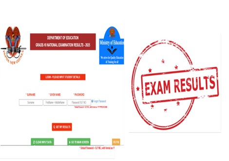 PNG Grade 10 Exam Results 2025
