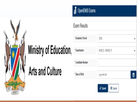 NSSCO Results 2026 Namibia