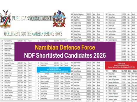 NDF Shortlisted candidates List 2026