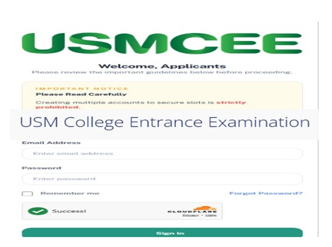 USM Entrance Exam 2026-2027 Result