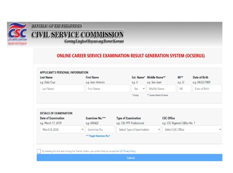 CSC Online Verification of rating 2026