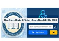 Dire Dawa Grade 6 Exam results 2018/ 2026