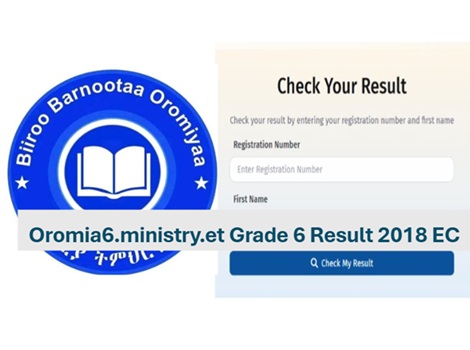 oromia ministry et grade 6 result 2018 EC
