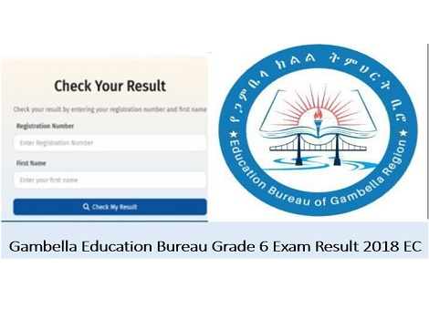 gambella grade 6 Ministry exam result 2018 EC