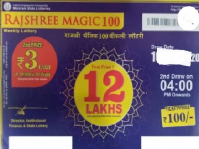 Rajshree Magic 100 Weekly Lottery Results
