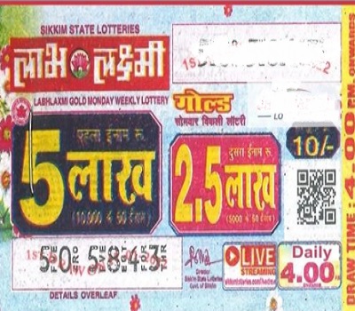 Sikkim State LabhLaxmi Lottery Results 2022