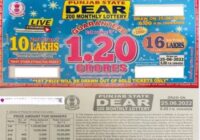 Punjab State Dear 200 Monthly Lottery Result 25-6-2022