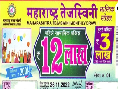 Maharashtra STate Tajaswaini Monthly Lottery Result 26-11-2022