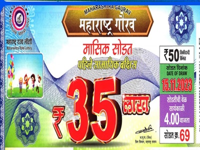 Maharashtra Gaurav Monthly Lottery Result 15-11-2023