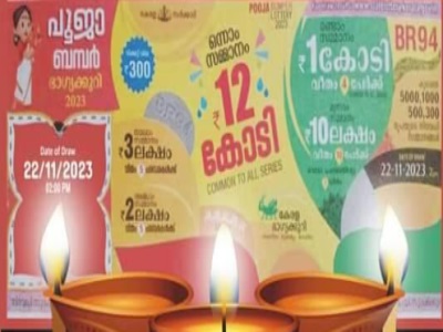 Kerala State Pooja Bumper Lottery Result 22-11-2023 02.00 PM