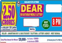 Nagaland Dear 500 Saturday Lottery Results 2-3-2024