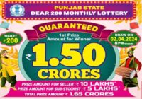 Punjab Dear 200 Monthly Lottery Results 02-04-2024