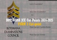 Botswana JCE Cut Point 2024-2025 Form 3 Cut point