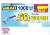 Nagaland State Dear 1000 Monthly Lottery Result 07-06-2025