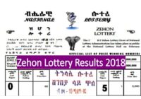 Zehon Lottery Results 2018-2026 Ethiopia