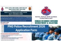 PNG Police Recruitment 2026 Application form