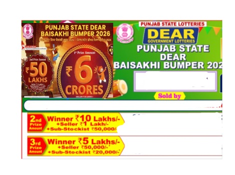 Punjab State Dear 200 Monthly Lottery Results 18-04-2026