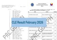 PRC CLE Results February 2026