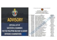 PMA Entrance Exam 2025 Result List Of Passers