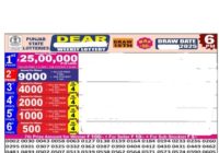 Punjab Dear 50 Weekly Lottery Results