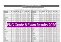 PNG Grade 8 Exam results 2026
