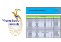 Western Pacific University Selection List 2026