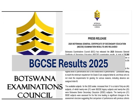 Botswana BGCSE Results 2025 - 2026