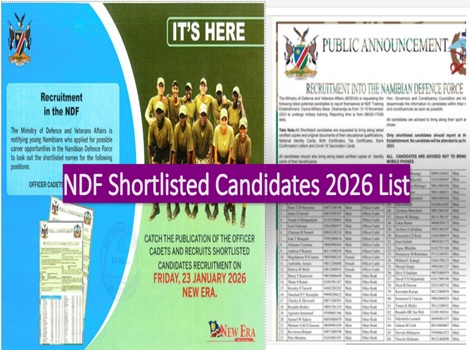 NDF Shortlisted Candidates 2026 List