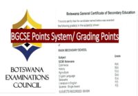 Botswana BGCSE Grading points