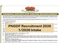 PNG 2026 Defence Force Recruitment (1/2026) Intake