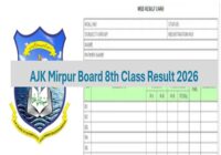 AJK Mirpur Board 8th class results 2026