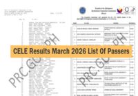 CELE Results march 2026