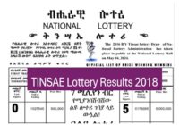Tinsae Lottery 2018 Results