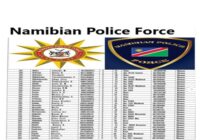Namibian Police Recruitment Shortlisted candidates 2026