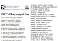 2026 Dost SEI Undergraduate Scholarship results