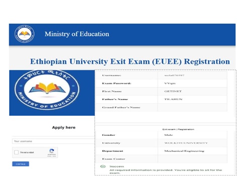 Exit Exam Registration 2018/ 2026 Ethiopia