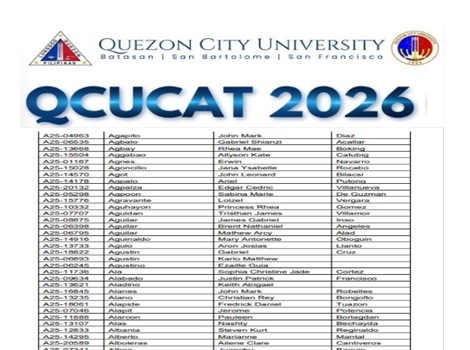 QCU College admission Test Results 2026