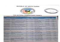 South Sudan S4 Exam Results 2025