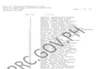 PRC Physical Therapist Licensure Exam Results 2026
