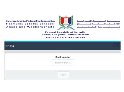banadir.exams.so Results 2025/2026 Grade 8 Natiijada