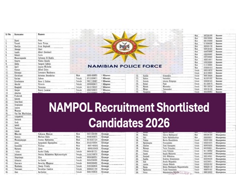 Nampol Recruitment 2026 shortlisted candidates