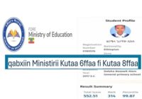 Qabxiin Kutaa 6ffaa fi 8ffaa Bara 2018