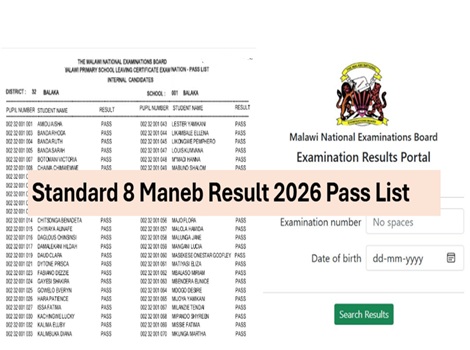 Standard 8 Maneb Result 2026