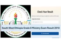 Southwest Grade 8 Exam Result 2018