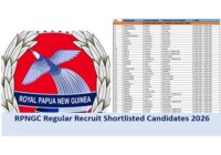 RPNGC Regular Recruit Shortlisted Candidates 2026