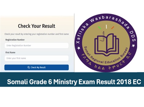Somali Education Bureau Grade 6 Result 2018 EC/ 2026